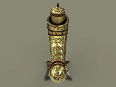 Antique Perfume Attar Bottle 3D model
