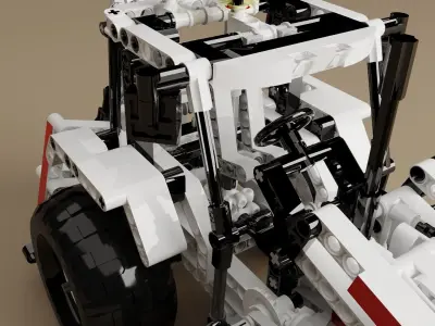  Lego Technic 8069 Backhoe Loader 3D model