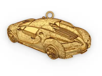 car pendant-02 printable jewelry  3D print model