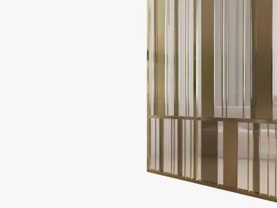 Metal and glass partition 3D model