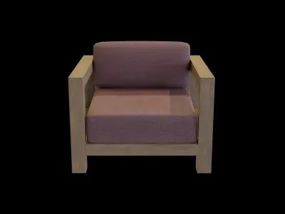Veroda Angle Sofa 03 Low-poly 3D model