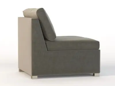 Cane Line Shape Sofa Center Module 3D model