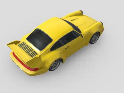 Porsche 911 Carrera RS Low-poly 3D model by ROH-3D