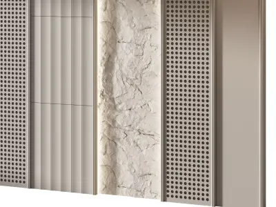 Decorative V82 Wall Panels 3D model