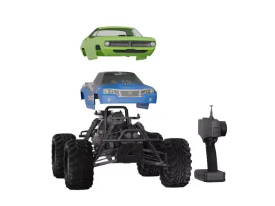 Toy Savage Car Low-poly 3D model