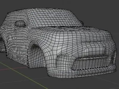land Rover Svr Sport gt Car low-poly 3D model Low-poly 3D model