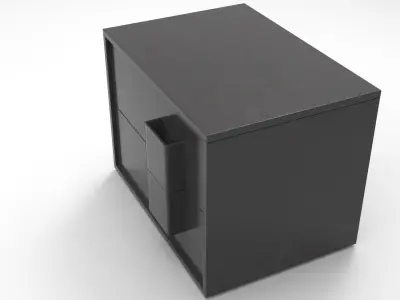 Space Sideboard Low-poly 3D model