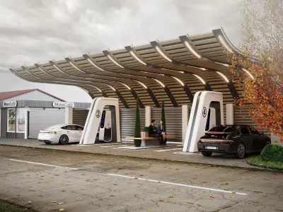 Electro charging service  3D model