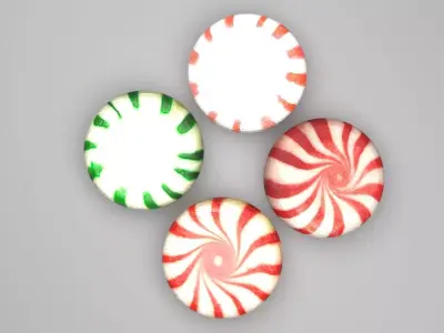 Peppermint Candies Set 3D model