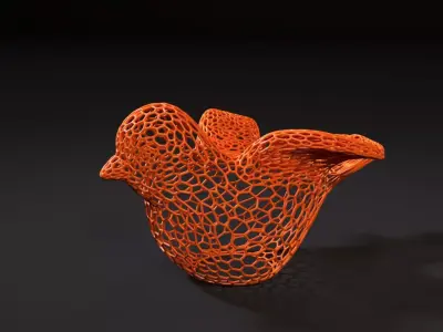 Bird figurine 3D print model