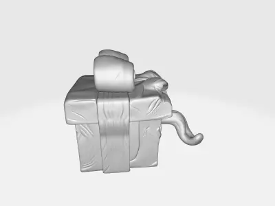 Demonic Gift Box Monster Present Box with Tongue and Teeth  3D print model