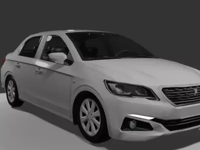Peugeot 301  Low-poly 3D model