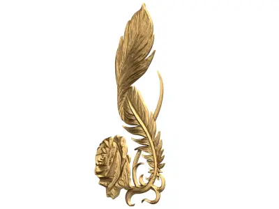 Classic decor ornament carved 61 3D model