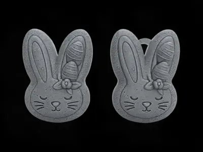 Bunny Easter Head Decor - 3D Printable Design 3D print model