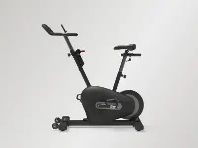 Exercise Spin Bike Low-poly 3D model