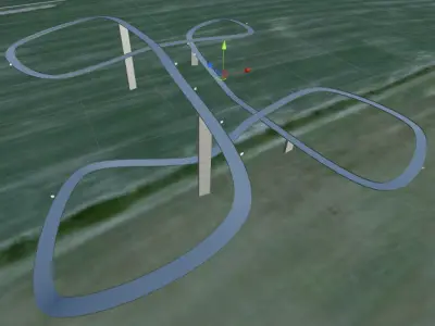 Sky Track  The Thrill Bow Low-poly 3D model