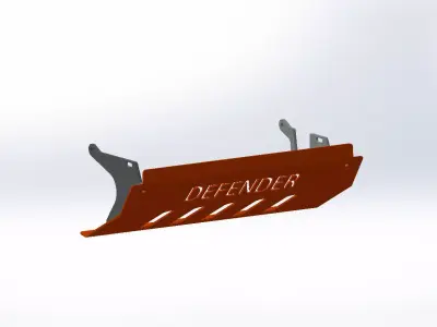 LAND ROVER DEFENDER STEERING GUARD 3D model