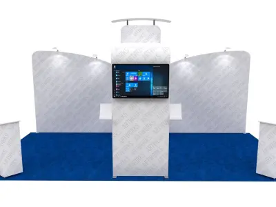 Exhibition booth 10x20ft 3DM012 3D model