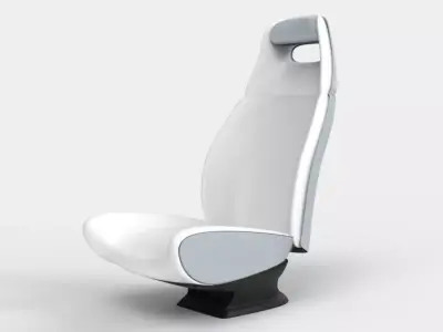 Minimal elegance - car seat concept design 3D model