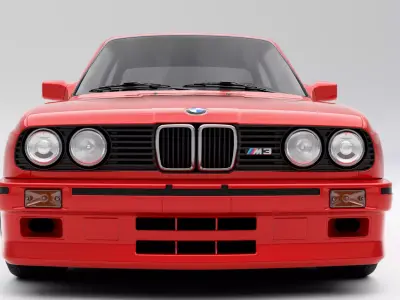 BMW M3 E30 Low-poly 3D model