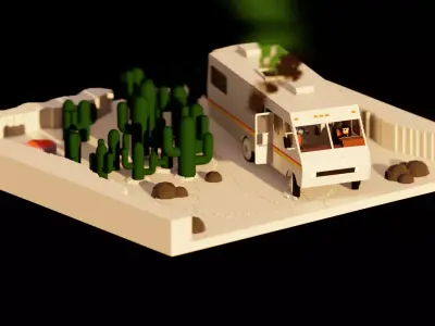  Low Poly Blender Asset 3D model