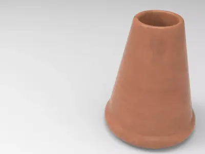 Rusk Vase Low-poly 3D model