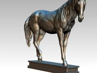 horse studio 3D model