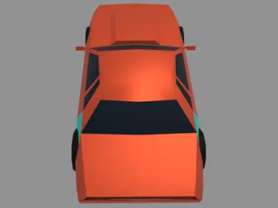 Low polly car Free 3D model