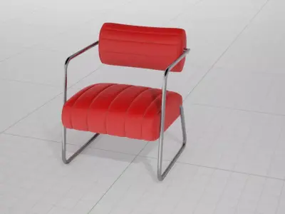 Eileen Gray Bonaparte Chair UE4 3D model