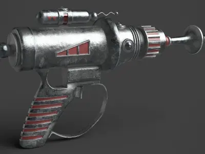 Fantasy Gun 04 Low-poly 3D model