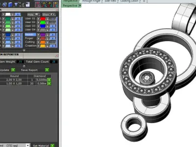 Pendant like Chopard Happy Bubbles 3D print model 3D print model