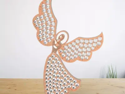 Mother Angel Necklace Free 3D print model