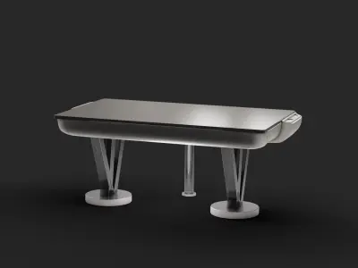 Futuristic Scifi Table Low-poly 3D model