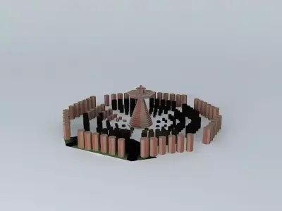 Octagon City 3D model