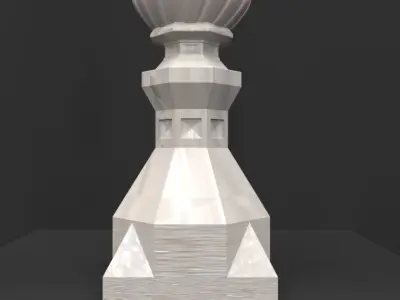 Ornament column 3D model