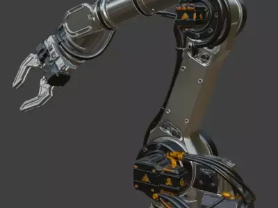 Industrial Robotic Arm 3D ModeL 3D model