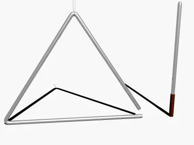 Triangel triangle and stick Free 3D model