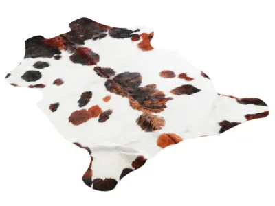 Tricolor Cowhide Rug A27287 3D model