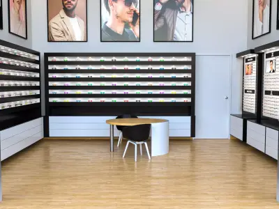 Optical Store - Interior design 3D model