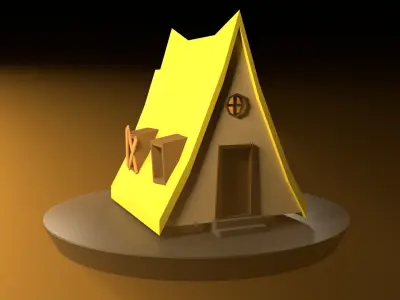 Witch House Low-poly 3D model