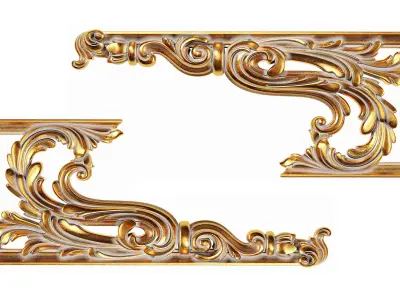 Classic corbel 02 3D model