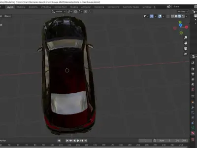 Mercedes Benz E-class Coupe 3D model