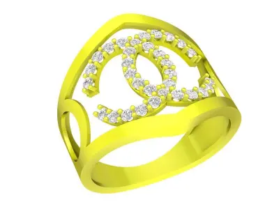 A5631 Luxury Fashion Diamond Women Ring 3D print model
