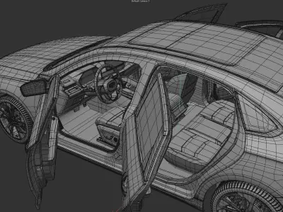Geely Preface 2022 3D model