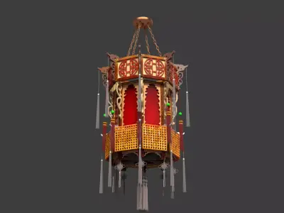 Chinese  palace lantern   3D model purchase