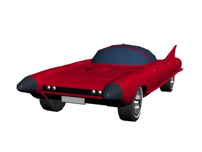 Cadillac Cyclone Hypercasual Low-poly 3D model