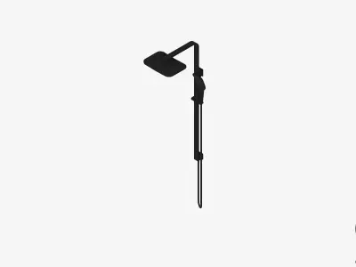 Shower - Twin - Luxury - Garment Low-poly 3D model