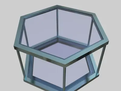 Glass Table 02 3D model