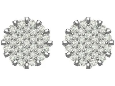 Earring 3D print model 17