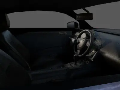 low poly game ready car audi sports Low-poly 3D model